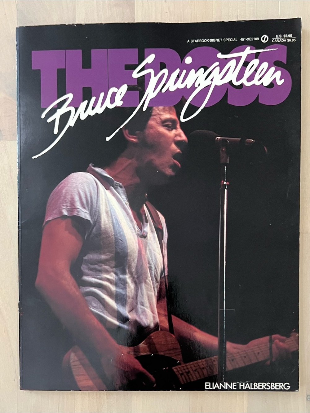 Vintage 1984 The Boss: Bruce Springsteen Softcover Book - First Edition